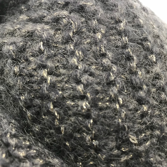 beautiful cape poncho grey gold sweater xs - Picture 6 of 8